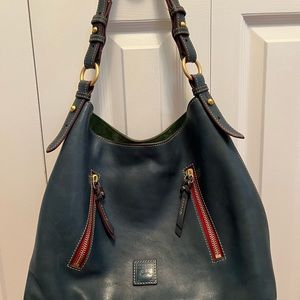 Dooney and Bourke Cooper hobo florentine leather denim color